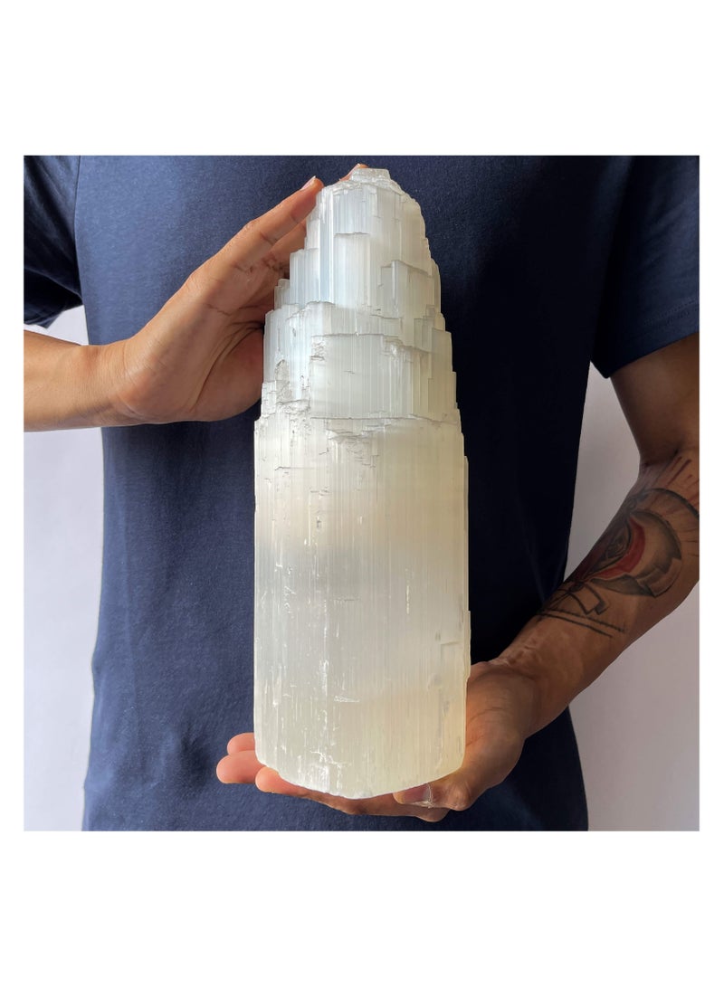 MAISON ETHERIQUE Selenite Crystal Tower - 30cm - Image 2