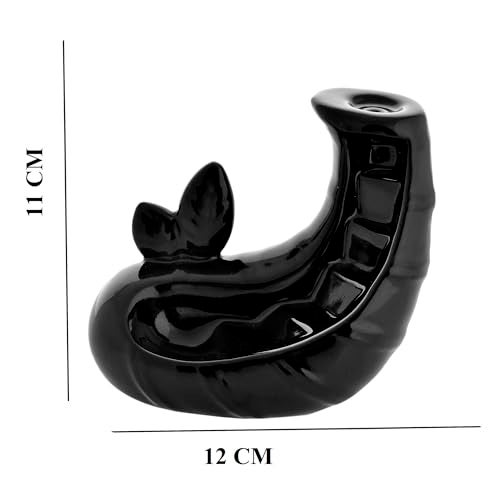 Craftam Ceramic Backflow Smoke Fountain Incense Holder for Home Decor Gifts with 20 Smoke Cones by Craftam - Image 5