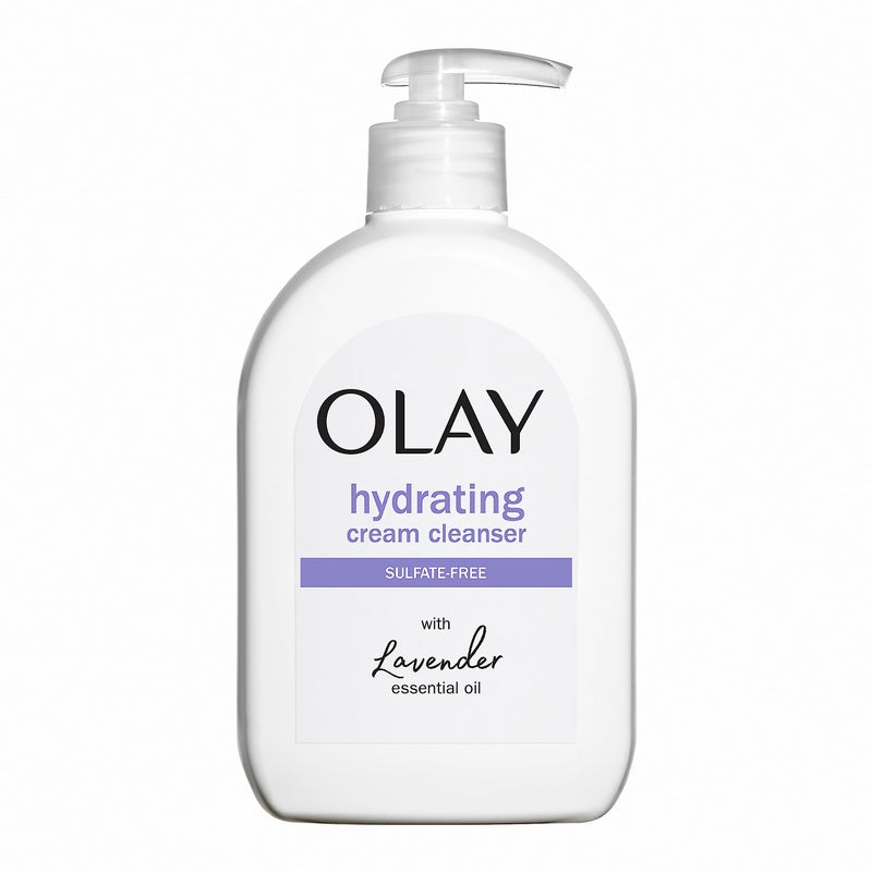 Olay Hydrating Cream Face Wash with Lavender Essential Oil, 16 oz - Image 1