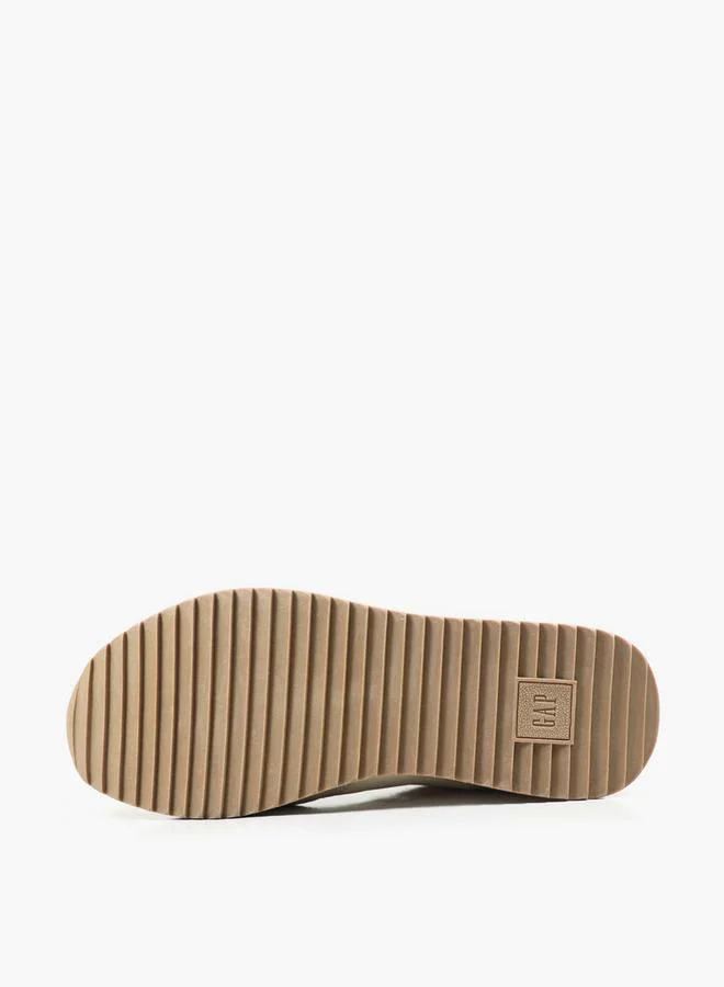 Gap CREAM Women Nashville Arch Logo Lace-Up Ankle Sneakers for Women | Best Price UAE