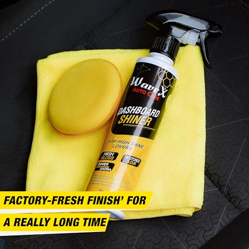 Wavex Dashboard Shiner 350ml Car Dashboard Polish | Car Polish Spray for Interior Plastic, Leather, Vinyl & Rubber | Dashboard Polish for High Shine & Protection - Image 3