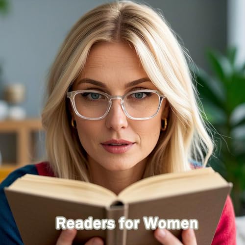 AQWANO Clear Reading Glasses for Women Men 1.5 Blue Light Blocking, Square Frames Lightweight Computer Readers Cheaters with Spring Hinge Anti Eyestain/Glare, 1.5 - Image 3