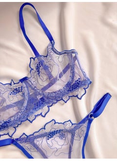 Summer Blue Women's Tulle Thong Panty Bra Set - pzsku/Z838D25B487171F681477Z/45/_/1730722700/47c13fe2-6d0f-4254-9b37-5f0c109e00f4