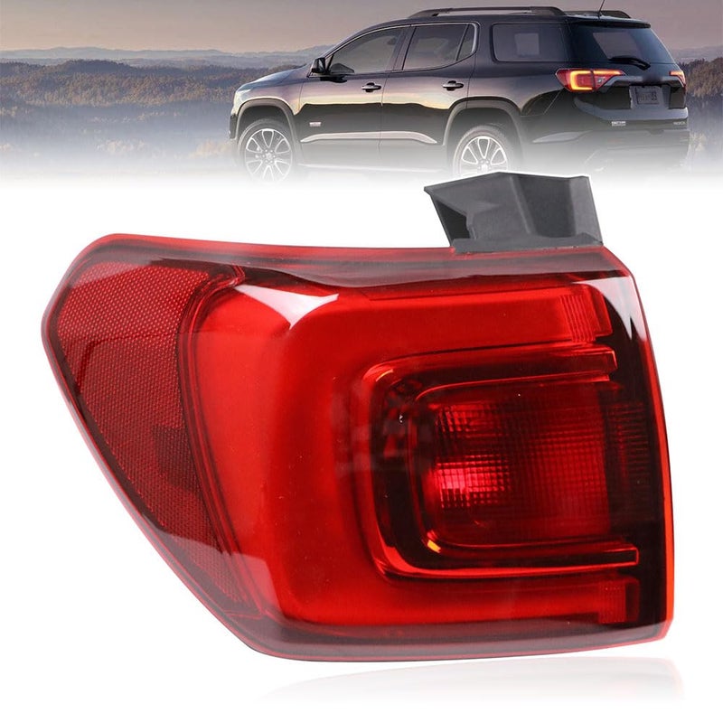 Tail Lights Compatible with GMC Acadia 2017 2018 2019 Rear Taillights Led Brake Light with Bulb Left Driver Side Tail Lamp Replace GM2804126 84709444