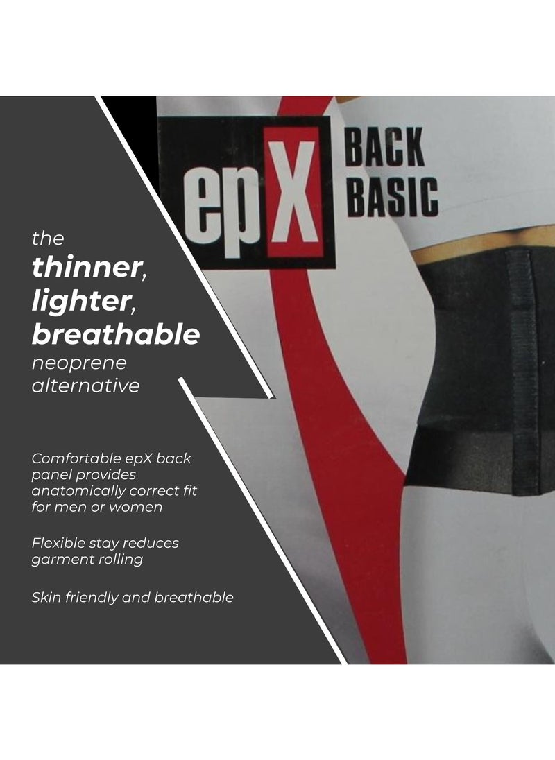 LOHMANN RAUSCHER Back Brace Support Basic Stabilizing Lumbar Orthosis With Insert And Tensioning Straps Black - Size XXL  - Image 5