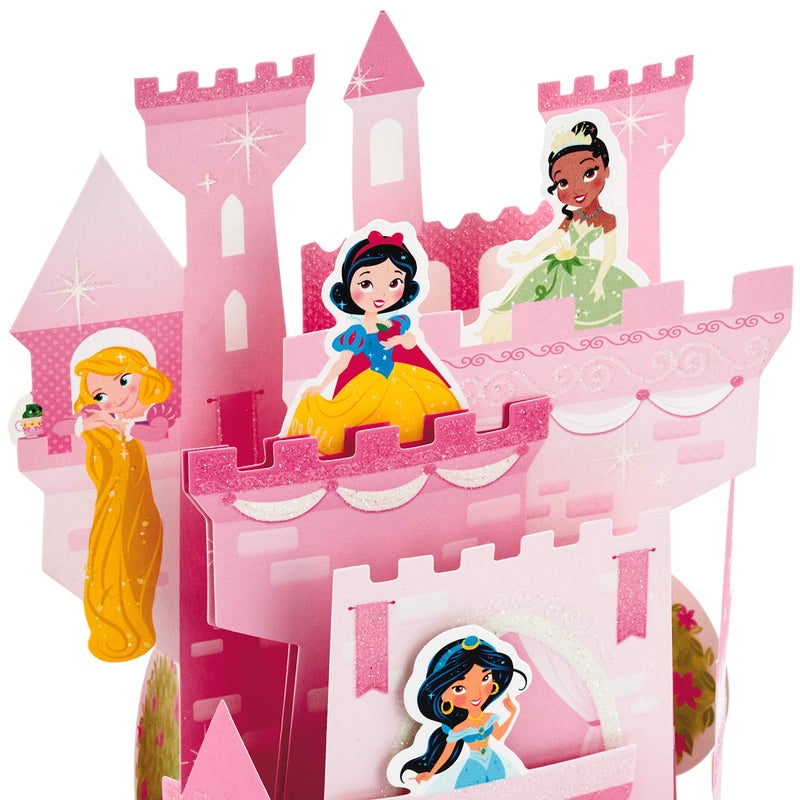Hallmark Paper Wonder Disney Princess Pop Up Birthday Card for Kids (Castle) - Image 4