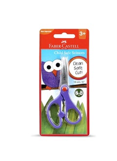 FABER-CASTELL Faber Castell CHILD SAFE SCISSOR 5" IN A BLISTER, Assorted Colours, 170120  - Image 2