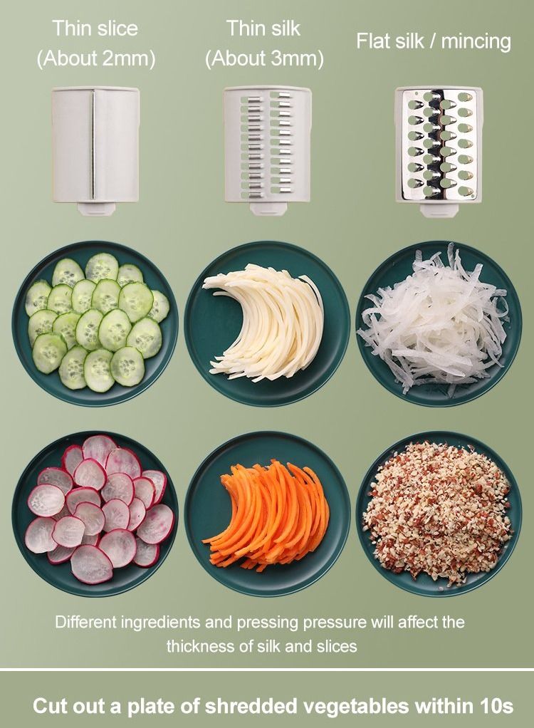 ISHWAZ Vegetable Cutter | All-in-One Kitchen Tool for Quick & Easy Food Prep | Chopper, Slicer & Grater | Ideal for Vegetables, Fruits, Salad & Potatoes - Image 4