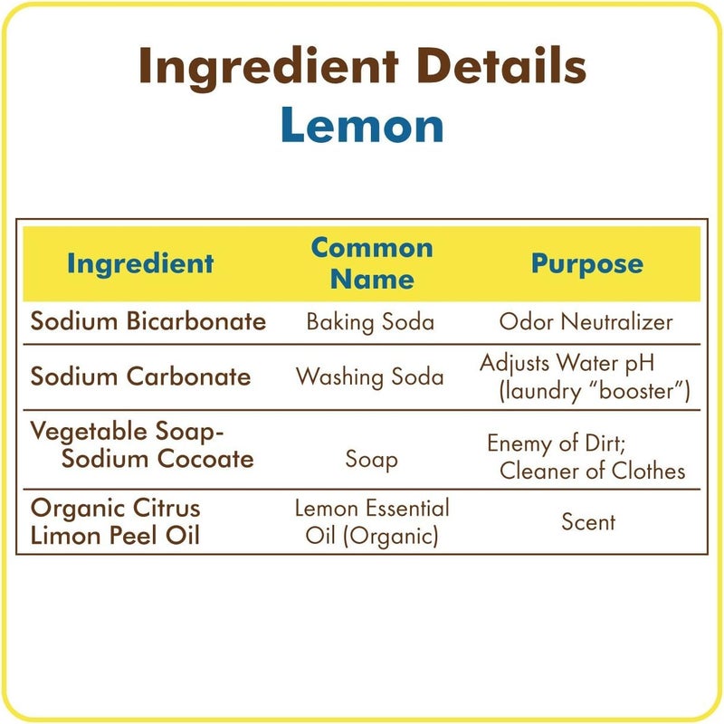 Meliora Cleaning Products Laundry Powder Detergent (128 HE Loads), Lemon - Image 1