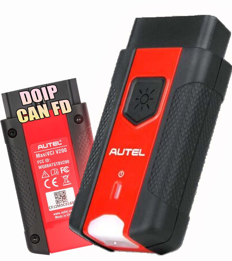 Autel MaxiVCI V200 Vehicle Communication Interface OBD2 Connector Bluetooth Adapter Work with MS906PRO MK906PRO TS ITS600 KM100 BT608 BT609 Wireless VCI200 Diagnostic DoIP CAN FD - Image 1