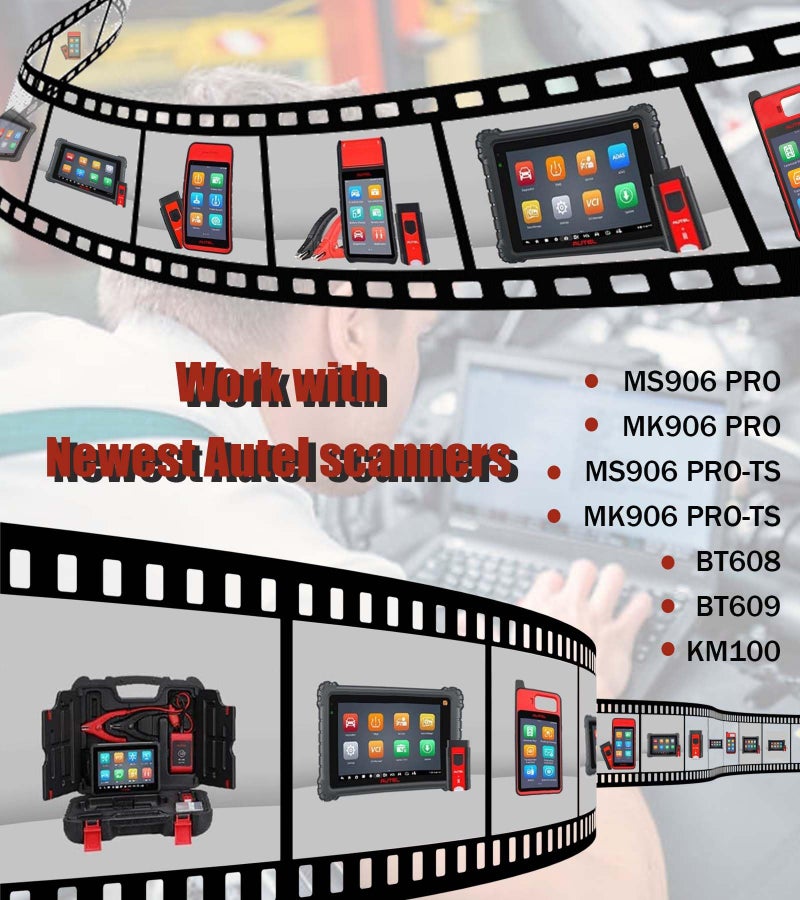 Autel MaxiVCI V200 Vehicle Communication Interface OBD2 Connector Bluetooth Adapter Work with MS906PRO MK906PRO TS ITS600 KM100 BT608 BT609 Wireless VCI200 Diagnostic DoIP CAN FD - Image 5