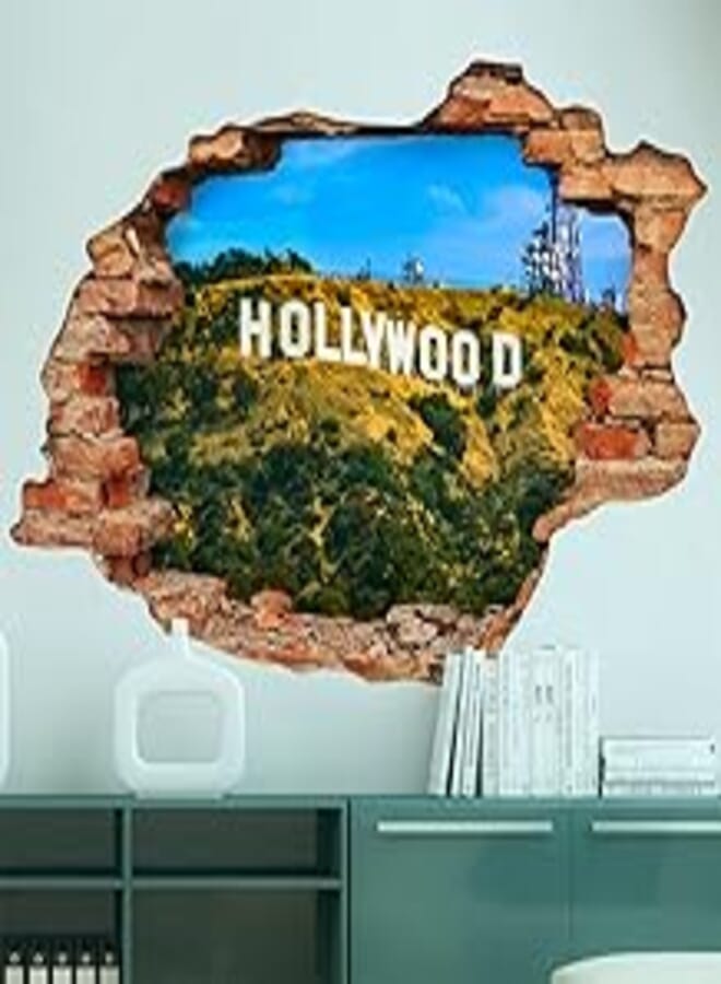 Decorative landscape sticker - Hollywood Hill (60x90cm) 