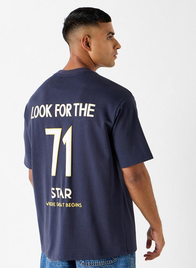 Starter Slogan Print T-shirt with Short Sleeves - Image 1