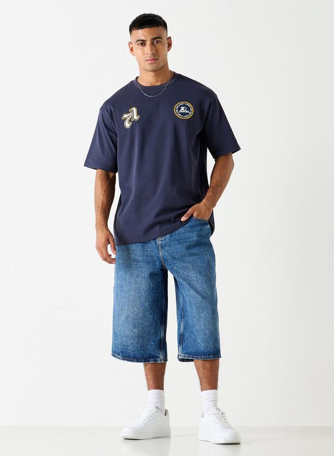 Starter Slogan Print T-shirt with Short Sleeves - Image 2