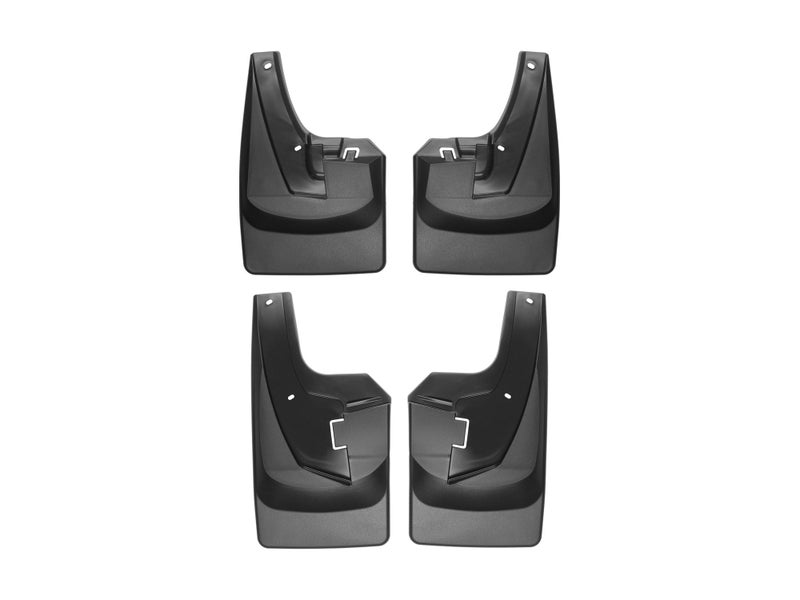 WeatherTech Custom No Drill Splash Guard MudFlaps for Ram 25003500 Ram Truck 25003500 Front Rear Set 110108120108 Black