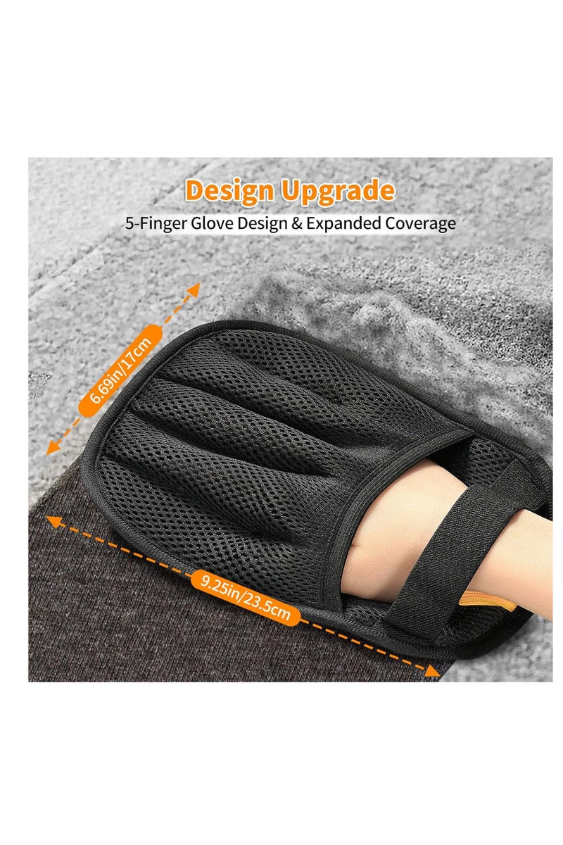 general Pet Hair Removal Glove for Cats u0026 Dogs, 2025 Newly Upgraded Five-Finger Electrostatic Pet Hair Gloves, Reusable Pet Hair Remover Tool for Clothing, Couch, Carpet, Car Seat - Image 2