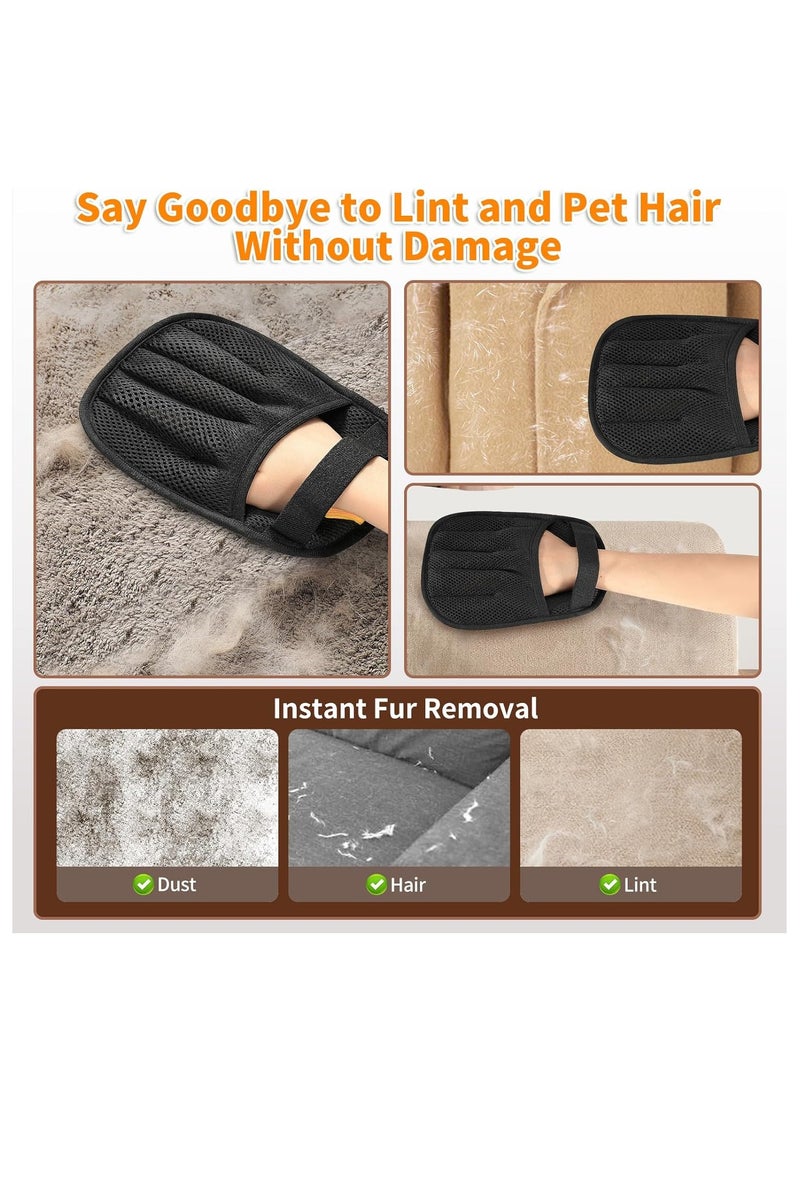 general Pet Hair Removal Glove for Cats u0026 Dogs, 2025 Newly Upgraded Five-Finger Electrostatic Pet Hair Gloves, Reusable Pet Hair Remover Tool for Clothing, Couch, Carpet, Car Seat - Image 5