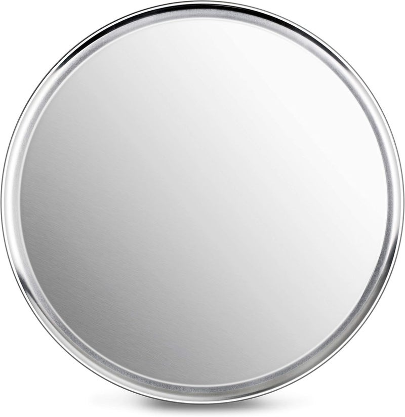 New Star Foodservice 50929 Pizza Pan/Tray, Wide Rim, Aluminum, 20 Inch, Pack of 6 - Image 1