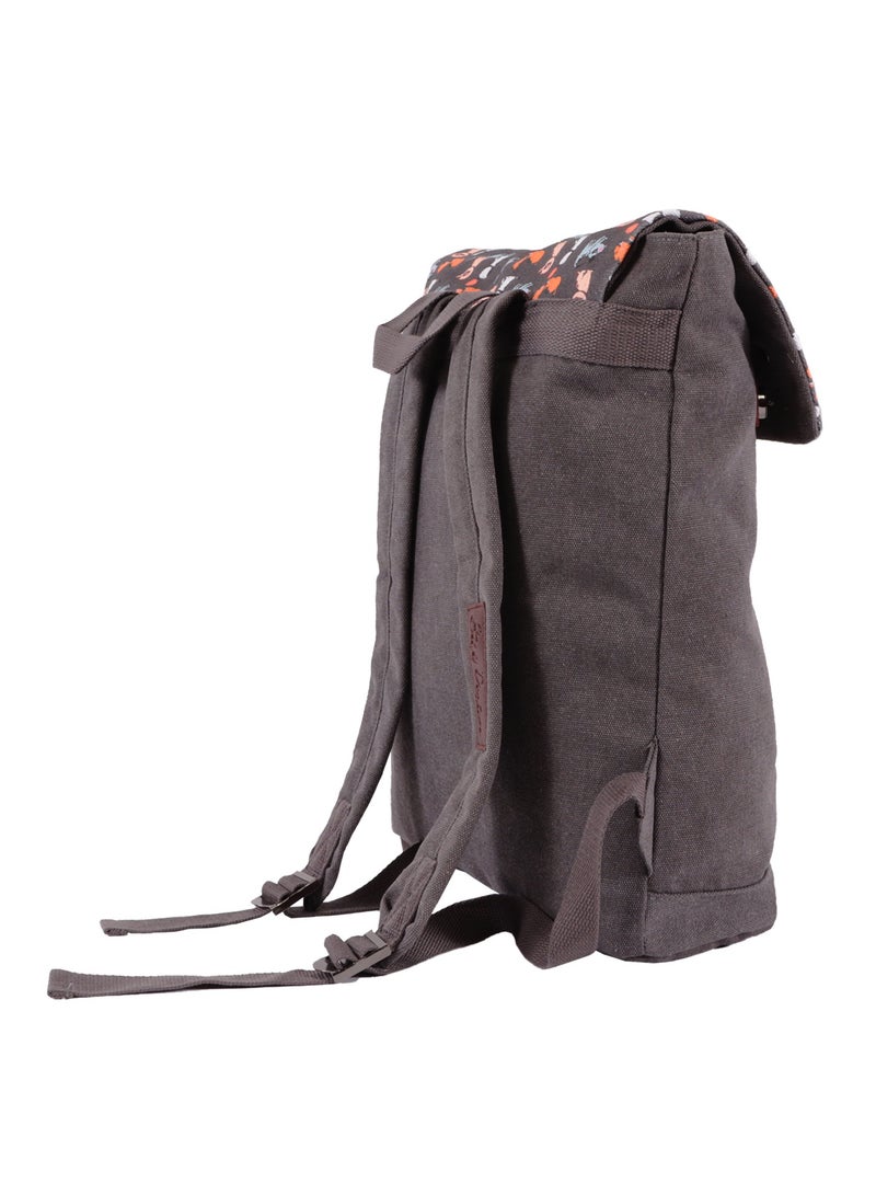 بيج ديزاين حقيبة ظهر بيج ديزاين دوغز الكلاسيكية مضادة للسرقة ومضادة للماء للكمبيوتر المحمول، لون رمادي - Image 2