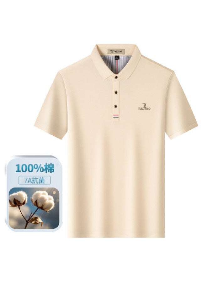 Tucano Summer Men's Short Sleeve T-shirt Business Casual Polo Shirt - Image 1