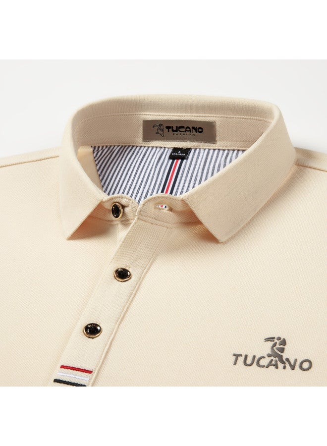 Tucano Summer Men's Short Sleeve T-shirt Business Casual Polo Shirt - Image 5