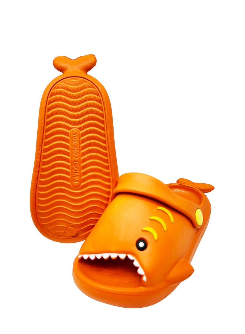 Style Kids Soft Anti Slip Shark Mouth Sandals And Slippers CZ-95-K-OR - Image 3