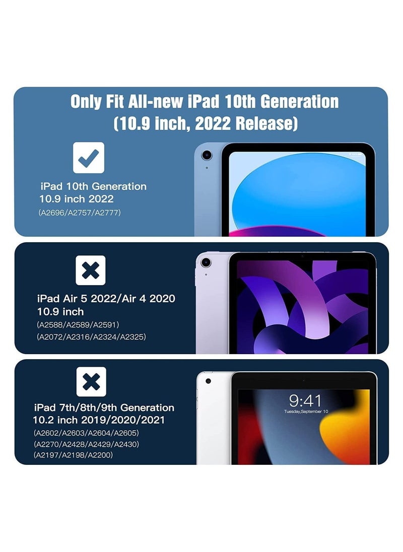 iPad 10th Generation Case Clear, iPad 10 Case 2022 (10.9 inch), Slim & Light Weight TPU Protective Clear iPad Case with Raised Edge and Transparent Back, Clear - Image 2