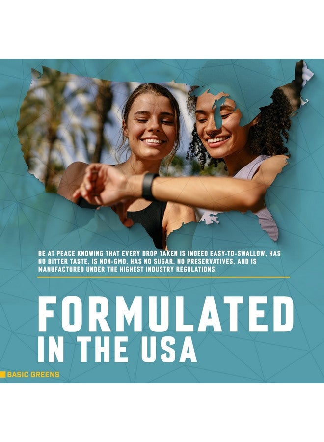 BASIC GREENS Lymphatic Support Liquid - Natural Immune Booster for Lymphatic Drainage, Fluid Balance, and Daily Cleanse, Easy - Absorb Liquid Formula for Wellness Support, 2 Fl Oz - Image 5