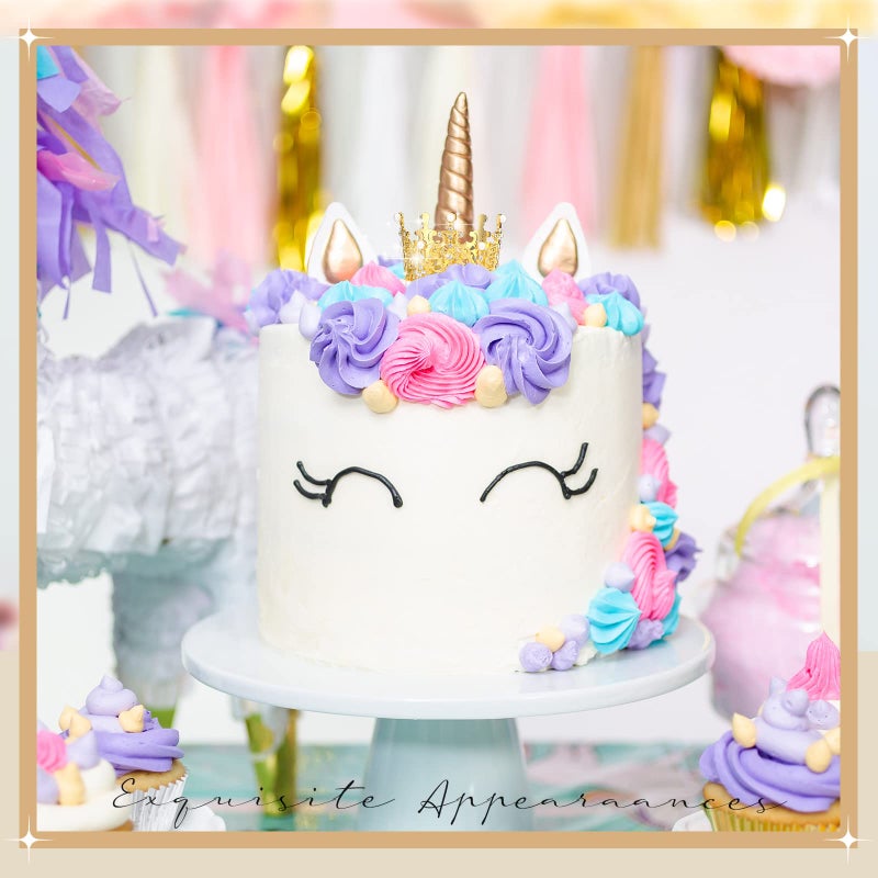 LEIFIDE 4 Pcs Mini Crown Gold Cake Topper Tiny Tiara Cake Decoration for Wedding Pearl Crystal Vintage Queen Crown for Women Lady Girl Wedding Royal Themed Baby Shower Decor (Gold) - Image 5