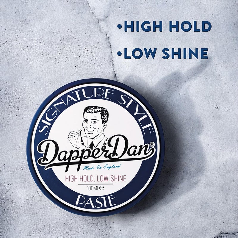 Dapper Dan Signature Style Paste, High Hold Low Shine Hair Paste for Men, For Short to Medium Length Hair, Reworkable Paste, Signature Cologne Fragrance, 100ml - Image 4
