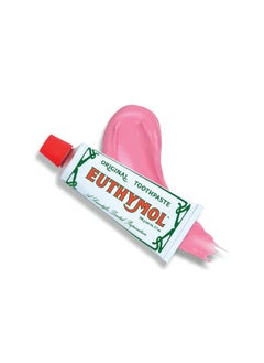 Euthymol [Euthymol] Natural Flouride-Free Formula/Strong Mint Flavor for Fresh Breath, 3.7 oz | Classic Pink Toothpaste for Fresh Breath, Plaque & Tartar Remover | Travel Size Aluminum Recyclable Tube  - Image 2