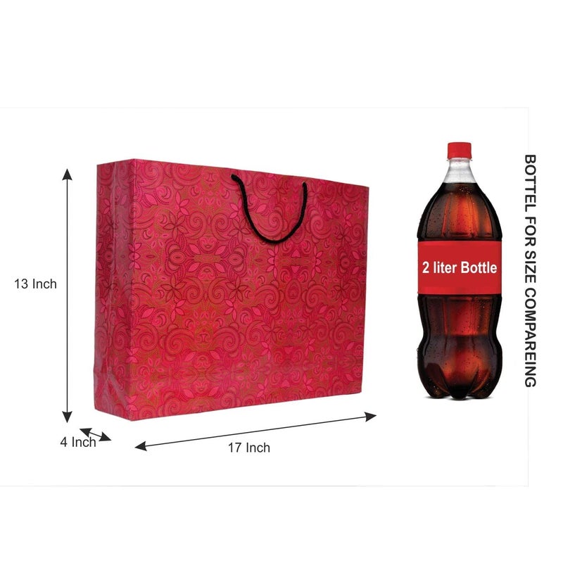 A&A A&A Bags Printed Laminated 13x17x 4-inch Pack of 10 Eco Friendly: Recycle Fancy bag with beautiful printing. carry jewelry, cosmetics products, gifts, shoes, garments and other fancy item - Image 3