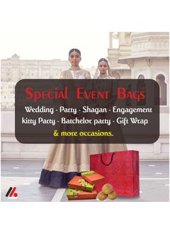 A&A A&A Bags Printed Laminated 13x17x 4-inch Pack of 10 Eco Friendly: Recycle Fancy bag with beautiful printing. carry jewelry, cosmetics products, gifts, shoes, garments and other fancy item  - Image 2