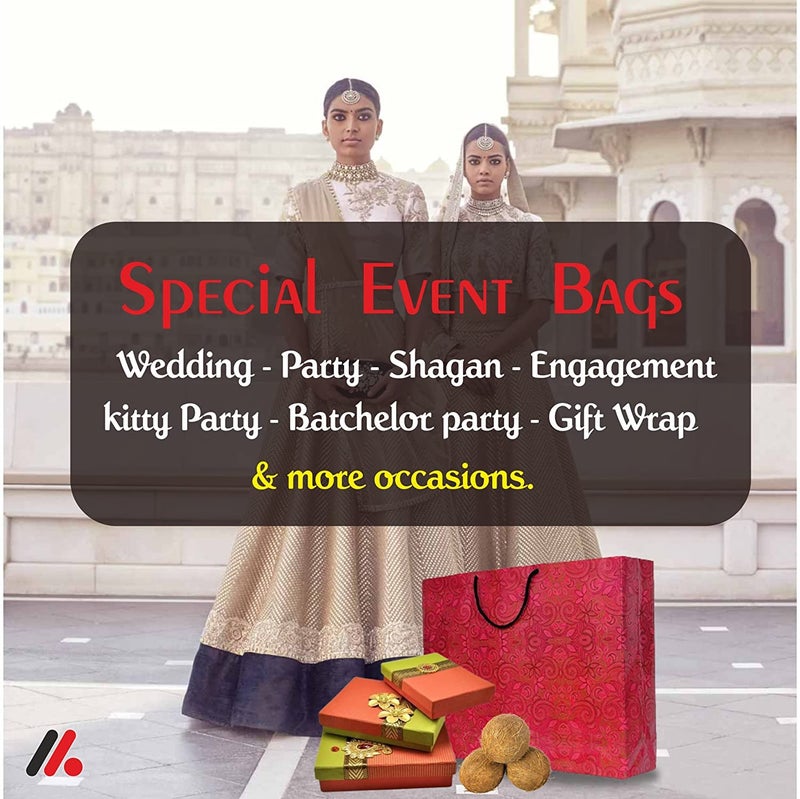 A&A A&A Bags Printed Laminated 13x17x 4-inch Pack of 10 Eco Friendly: Recycle Fancy bag with beautiful printing. carry jewelry, cosmetics products, gifts, shoes, garments and other fancy item - Image 2