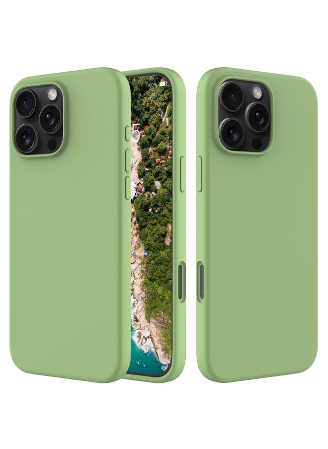 مناسبة لهاتف AppleFor Iphone 16 E Pro Max Plus حافظة واقية من السيليكون السائل بلون بسيط: أصفر ليموني - الموديلات المطبقة: لهاتف Iphone 16 E