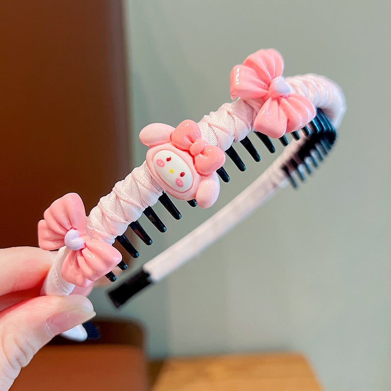 Generic Kids Cartoon Hairband Non-Slip Toddler Headwear 5# pink bow