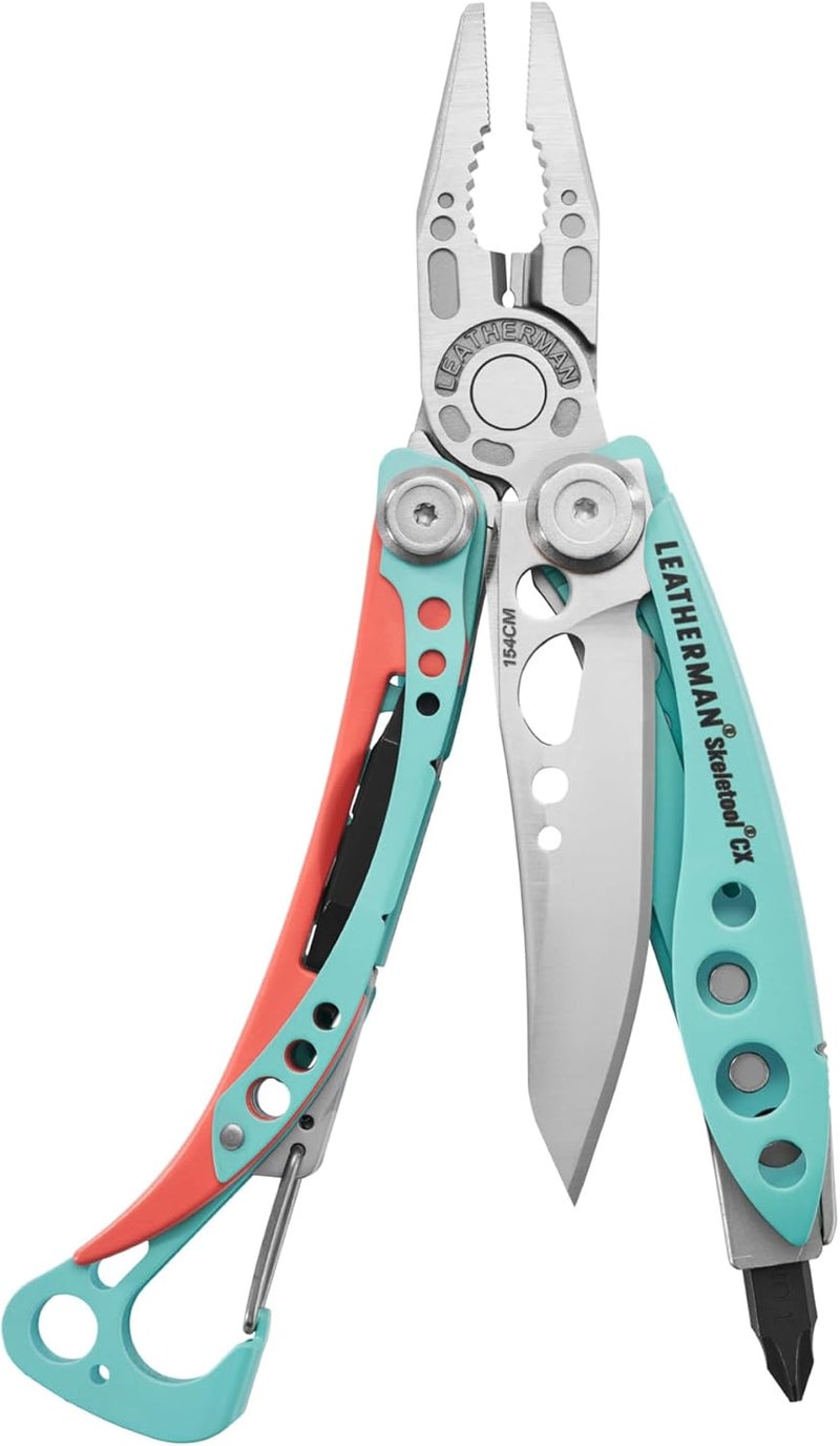 LEATHERMAN سكليتول CX، أداة متعددة خفيفة الوزن، 7 في 1، بسيطة لحملها يوميًا (EDC)، للمنزل، الحديقة والهواء الطلق، أزرق الجنة - Image 1