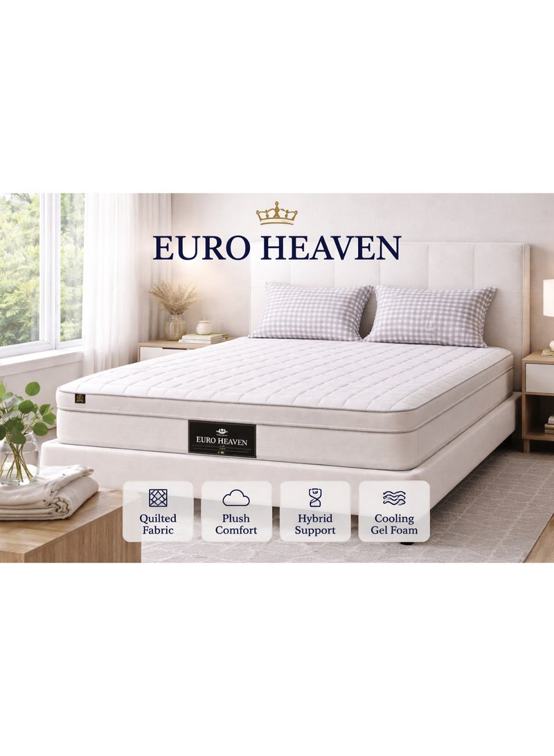 Rexal Home Euro Heaven 30 CM Premium Pocket Spring Mattress 90 × 200 – Gel Infused Memory Foam, High Resilience Foam, Medium Firm Support, Pressure Relief & Low Motion Transfer - Image 4