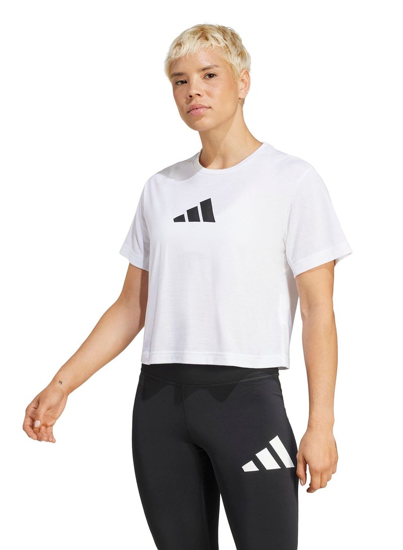 Adidas Train Essentials Big Logo Performance Training T-Shirt - Image 1