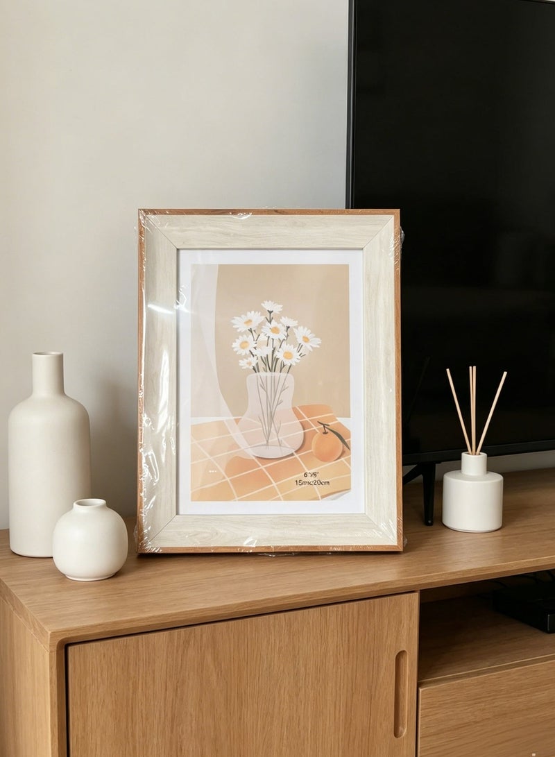 Nariele New Desktop Style Wooden Decorative Photo Frame - Image 1