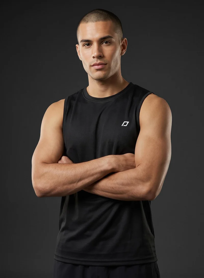 فورورد Essentials Tank Top With Small Chest Logo