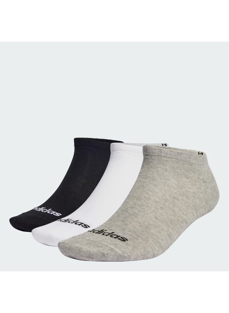 Thin Linear Low-Cut Socks 3 Pairs