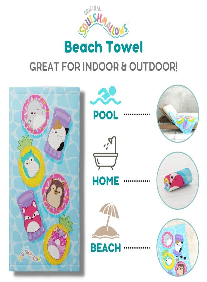 Franco Squishmallows Super Soft Cotton Bath/Pool/Beach Towel, 58 in x 28 in - Image 2