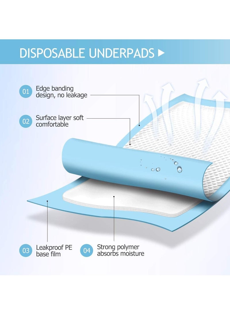 Generic 100/50/40/20 PCS Disposable Pads Incontinence Mattress Disposable Diaper Pad Super Absorbent Waterproof Incontinence Furniture Protector Baby/Adult Pad (33*45cm)  - Image 4
