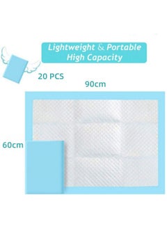 20 Pcs Disposable Underpads Incontinence Bed Pads Disposable Changing Pads Ultra Absorbent Waterproof Incontinence Furniture Protection For Adult Pad (60*90 Cm) - pzsku/Z838ED9387553875676F5Z/45/_/1709630339/0b9db878-0936-4d4f-9cd3-b7a4226f405a