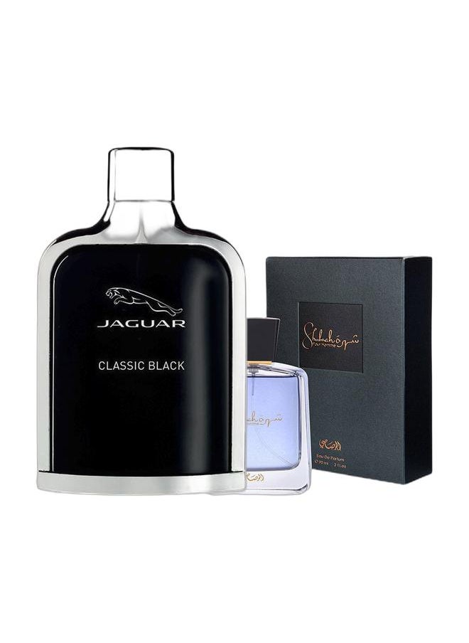 JAGUAR Classic Black EDT For Men 100ml & Shuhrah Perfume for Men EDP 90ml combo  - Image 1