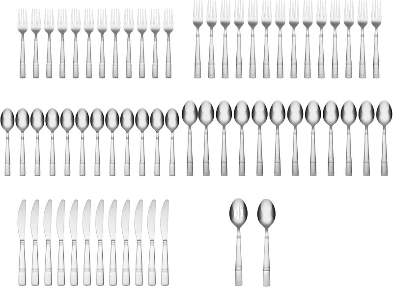 Cambridge Braylen Mirror Piece Flatware Set 62 Count No Color - Image 3