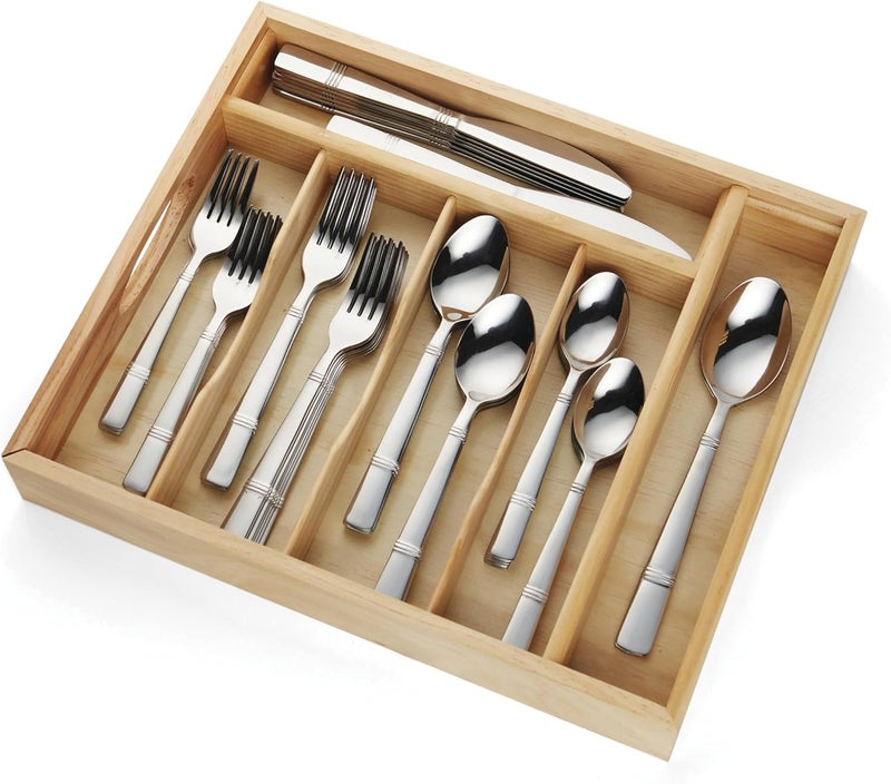 Cambridge Braylen Mirror Piece Flatware Set 62 Count No Color - Image 1