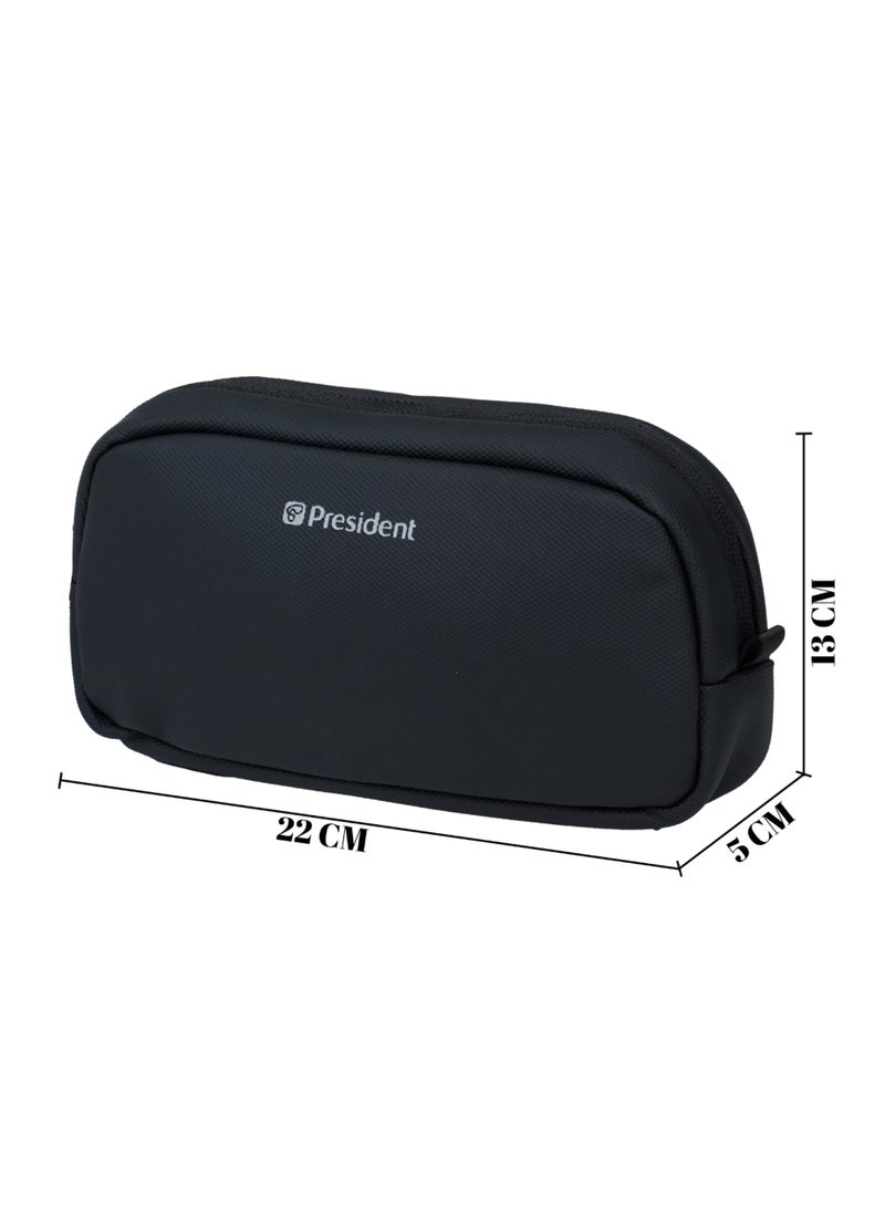 PRESIDENT Men's clutch bags are fashionable large-capacity handbags, suitable for both business and casual use ( BLACK ) HBP3066 - Image 5