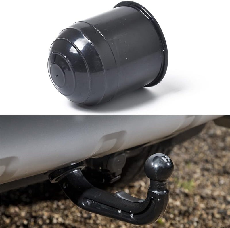 woobles Tow Hitch Ball Cover,RV Trailer Hitch Ball Cover Trailer Protection Cap Tow Ball Protection Cover 50mm Tow Bar Cover Exterior Accessories for Trucks Boat Marine Hard Plastic - Image 2